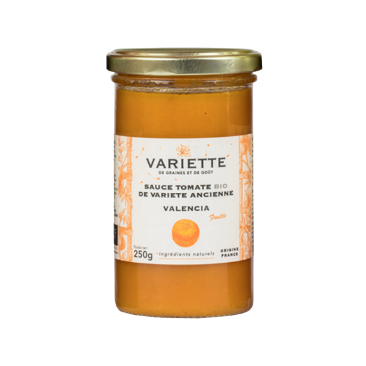 ORGANIC ORANGE VALENCIA TOMATO SAUCE 250G  (#128525)