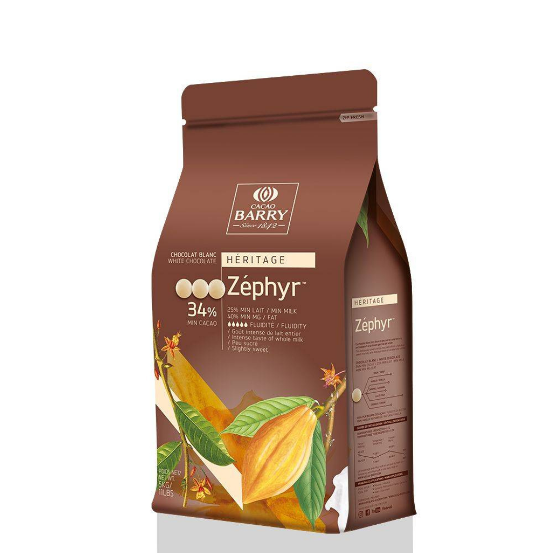 CHOC WHITE COUV ZEPHYR 5KG/CACAO BARRY (#128743)