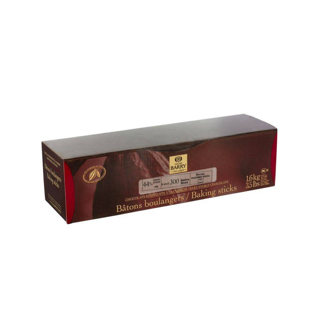 EXTRUDED DARK CHOCO BAKING STICK 8CM/CACAO BARRY (#128744)