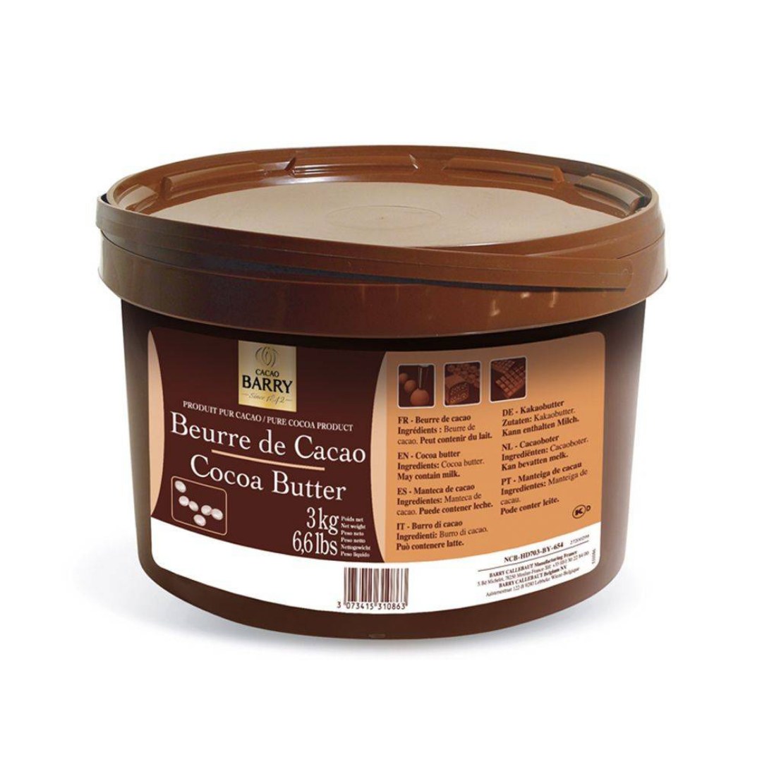 COCOA BUTTER DEODORIZED 3KG/CACAO BARRY (#128745)