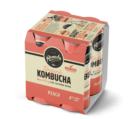 PEACH KOMBUCHA 250ML (#129028)