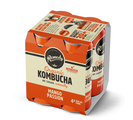 MANGO PASSION KOMBUCHA 250ML (#129029)