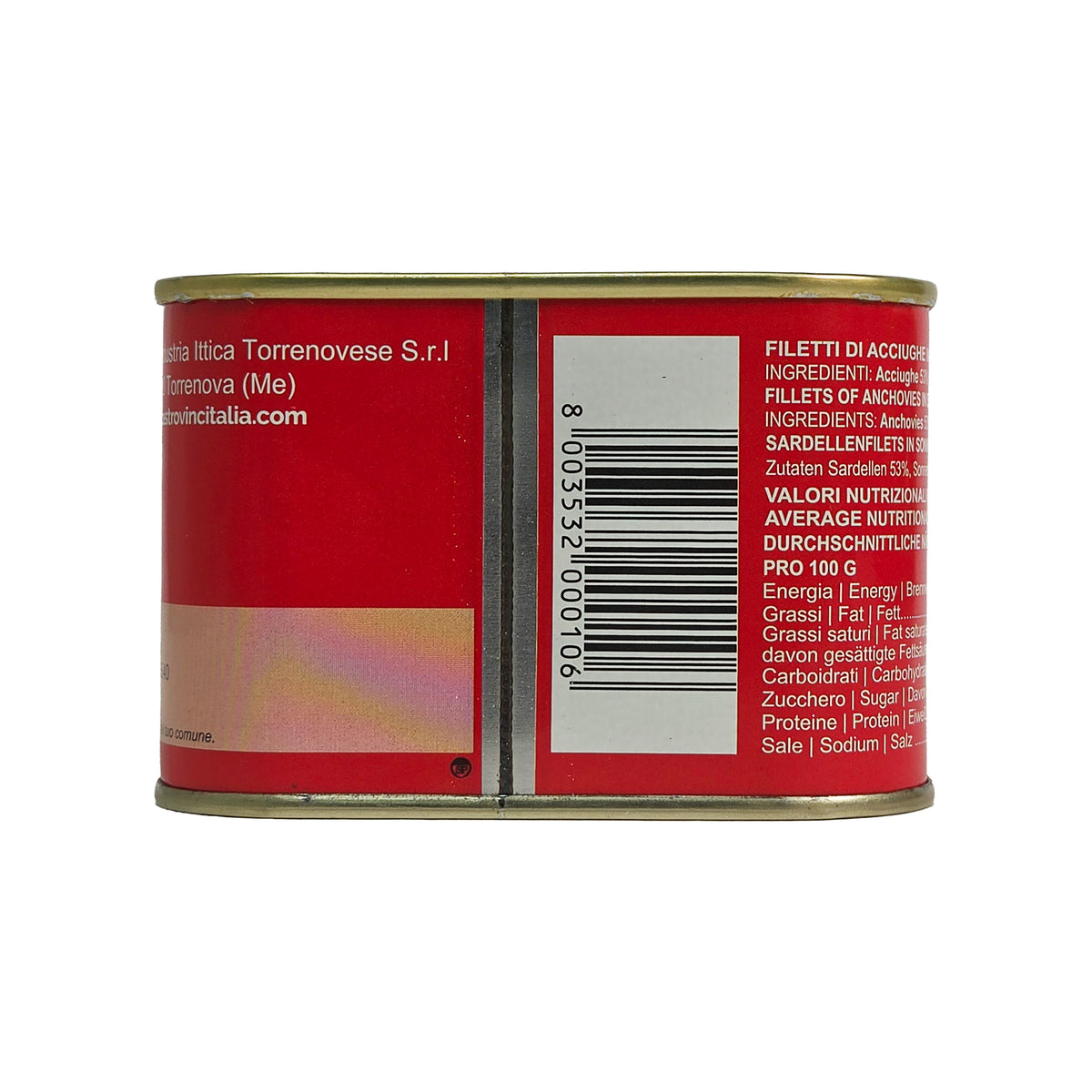 ANCHOVY FILLETS IN SUNFLOWER OIL 600G (#129086)