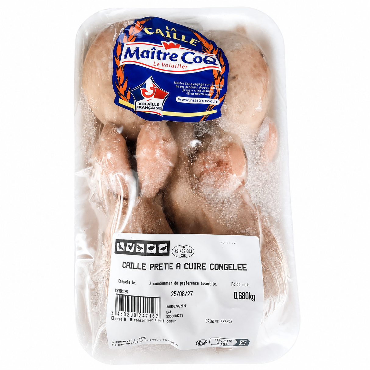 FZ OVEN READY QUAIL 680G (#129107)