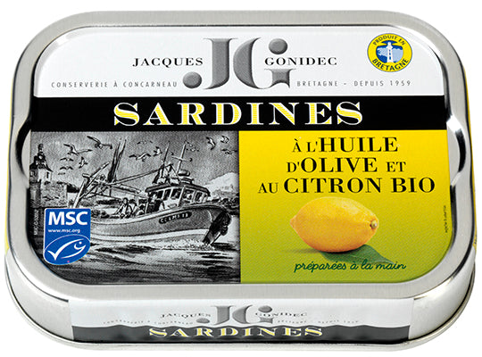 Sardines Msc Au Citron A Lhuile Dolive Bio Jg