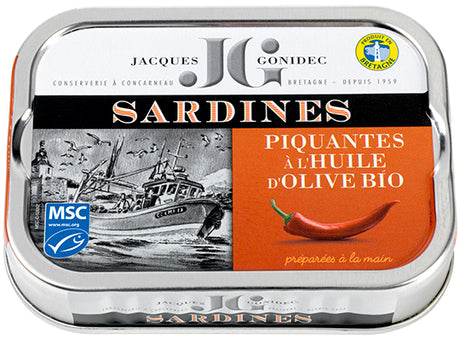 Sardines Msc Piquantes A Lhuile Dolive Bio Jg