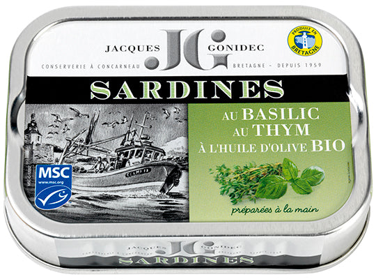 Sardines Msc Au Basilic Et Au Thym A Lhuile Dolive Bio Jg