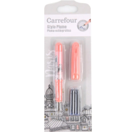 Stylo Plume Fille Fantaisie + 2 Cartouches