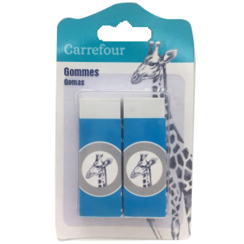 2 Gommes En Plastique