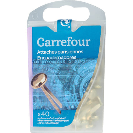 Boite De 40 Attaches Parisiennes 17Mm