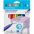 12 Feutres De Coloriage Pointe Moyenne
