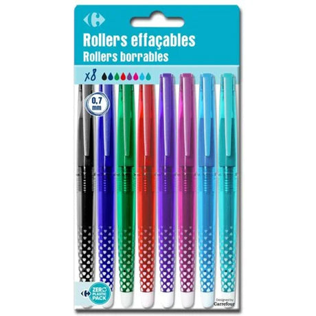 8 Stylos Roller Effacable 0.7Mm