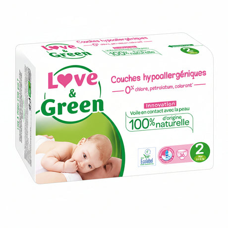 Couches hypoallergeniques T2 (3 a 6kg)