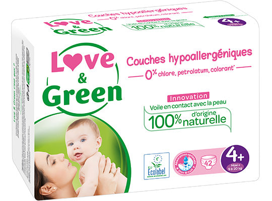 Couches Hypoallergeniques T4+ (9 A 20Kg)