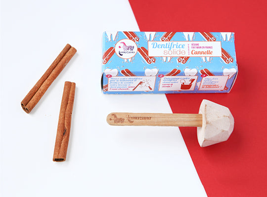 Dentifrice solide cannelle sans huile essentielle