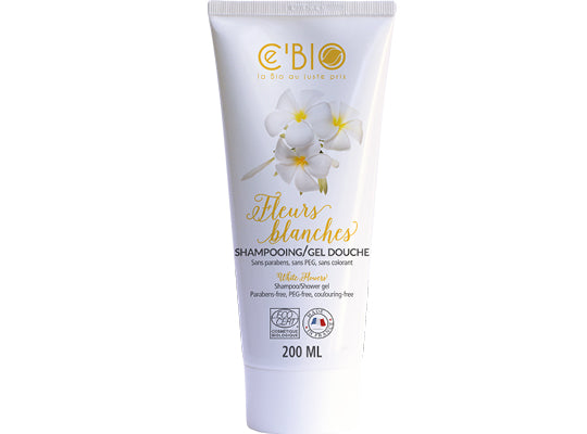 Shampoing & douche 2 en 1 fleurs blanches BIO