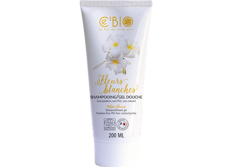 Shampoing & douche 2 en 1 fleurs blanches BIO
