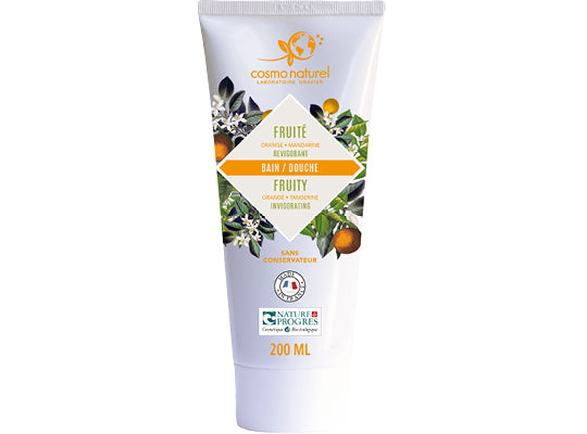 Gel bain & douche fruite mandarine/orange BIO