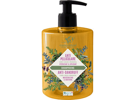 Shampoing anti-pelliculaire cade/sauge/rhassoul biologique