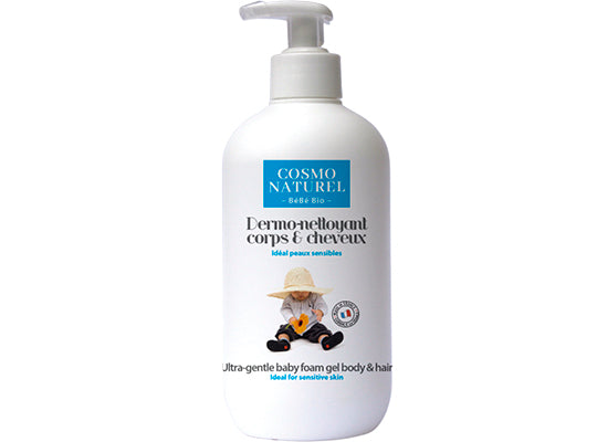 Gel Dermo-Nettoyant Corps & Cheveux Bebe Biologique