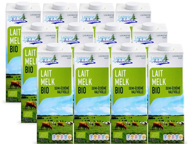Lait Bio U.H.T Demi-Ecreme Des Ardennes