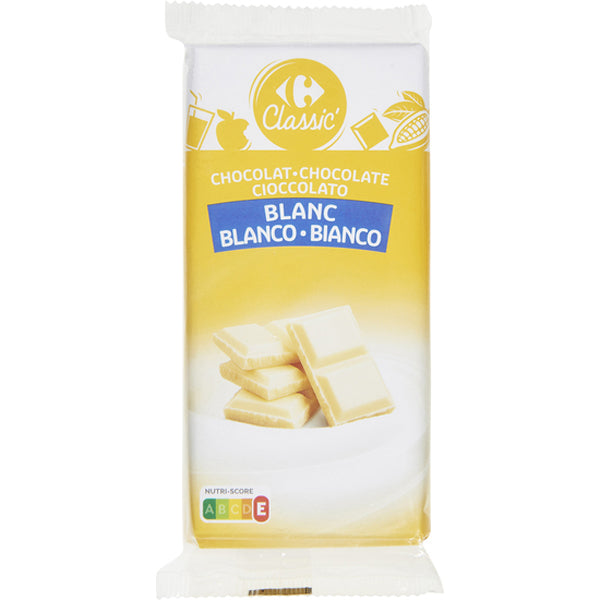 Chocolat blanc fondant