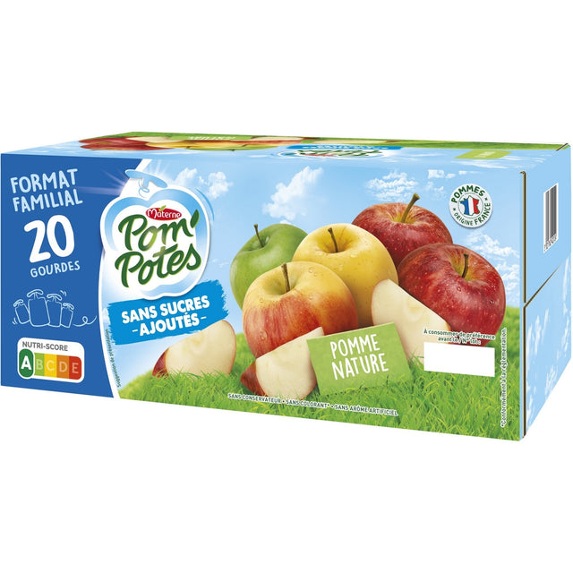 Pompotes Gourdes Pomme Sans Sucres Ajoutes