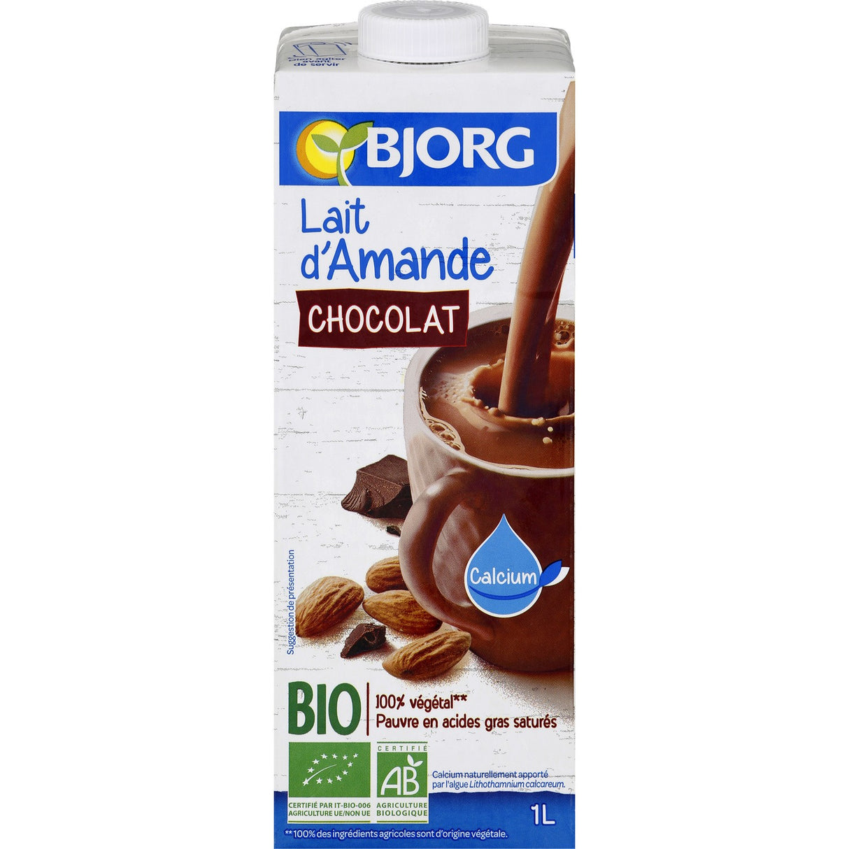 Boisson Lait Damande Chocolat Bio