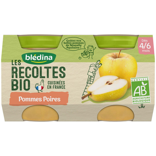 Compotes Bebe Bio Pommes Poires