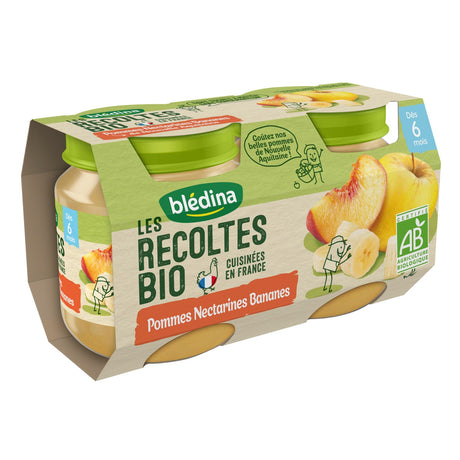 Compotes Bebe Bio Pommes Nectarines