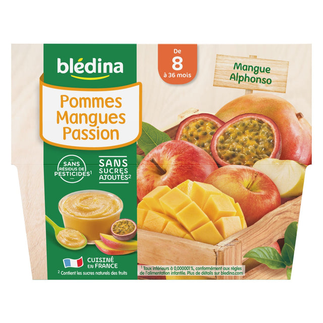 Pomme Mangues Passion Compotes Bebe