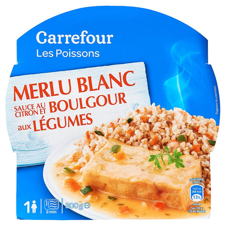 Plat Cuisine Merlu Blanc Et Boulgour Aux Legumes