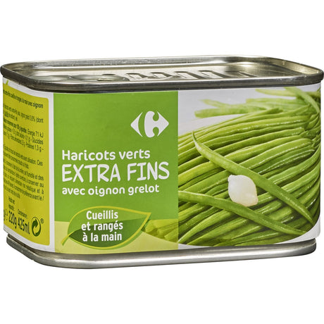 Haricots Verts Extra Fins Avec Oignon Grelot