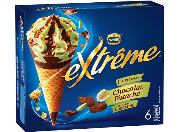 Glaces chocolat pistache