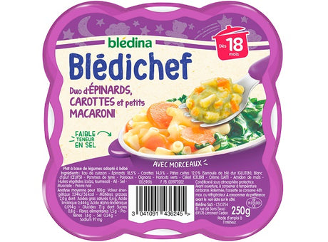 Bledichef Epinards, Carottes Et Petits Macaroni