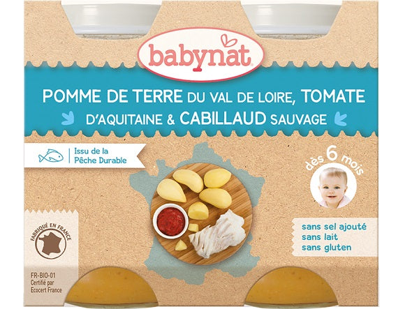 Pomme De Terre Du Val De Loire, Tomate Daquitaine Et Cabillaud Sauvage Bio
