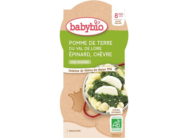 Bols Pomme De Terre Du Val De Loire, Epinard, Chevre Bio