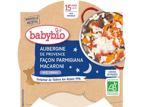 Menu Du Soir Aubergine De Provence Facon Parmigiani Et Macaroni Bio