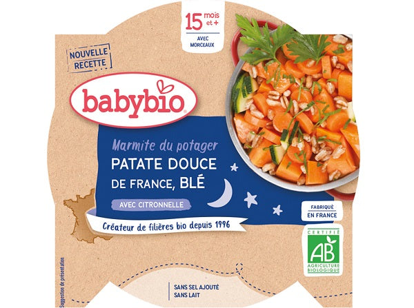 Menu Du Soir Patate Douce Et Ble Bio