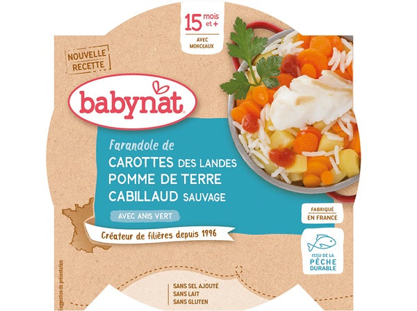 Assiette Carotte Des Landes, Pomme De Terre Et Cabillaud Sauvage Bio