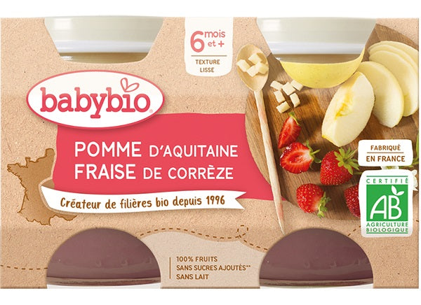Pomme Daquitaine Et Fraise De Correze Bio