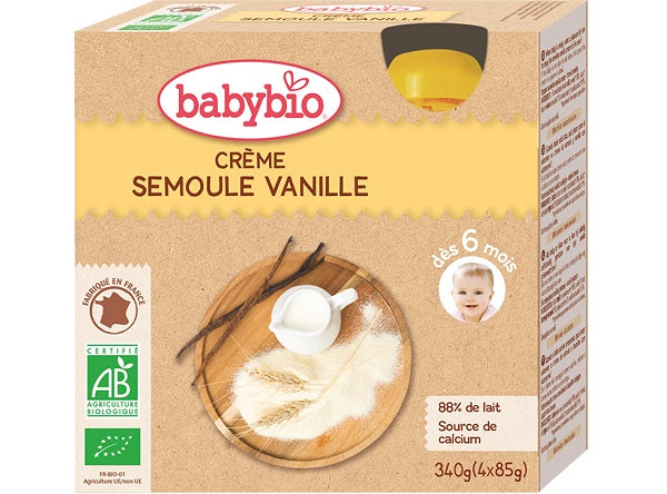 Creme Semoule Vanille Bio