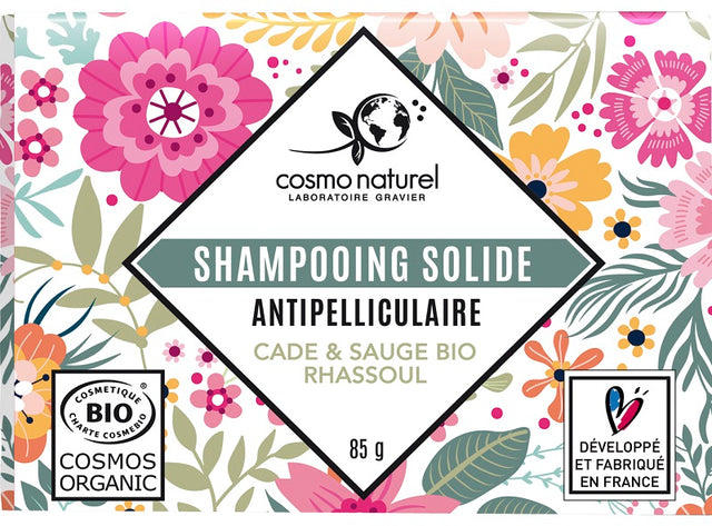 Shampoing Solide Antipelliculaire Cade Sauge Rhassoul Biologique