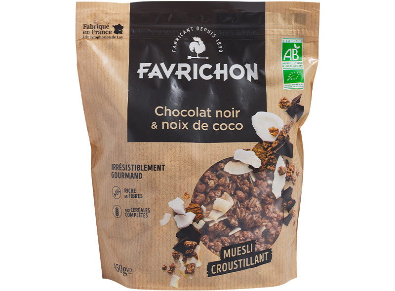 Muesli Croustillant : Chocolat Et Noix De Coco Bio