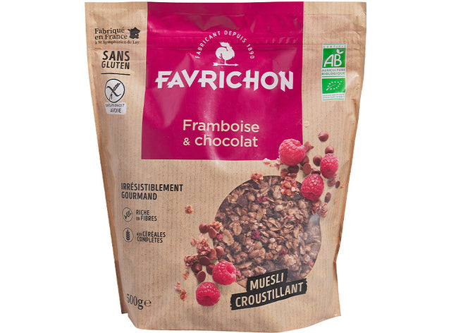 Muesli Croustillant : Framboise Et Chocolat Bio