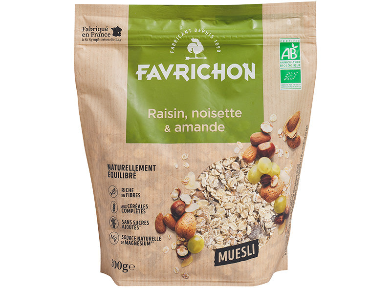 Muesli Tradition Raisin Noisette Amande Bio