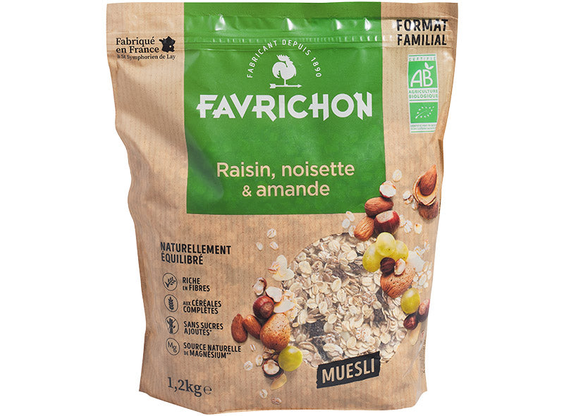 Muesli Raisin Noisette Amande Bio