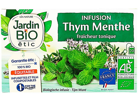 Infusion thym et menthe