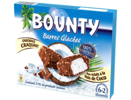 Bounty barres glacees