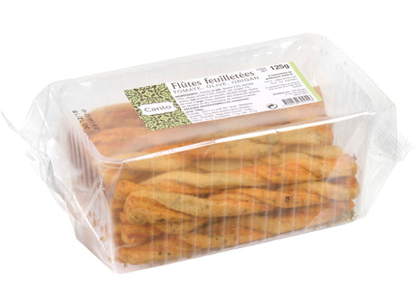 Flutes Feuilletees Tomate Olive Origan